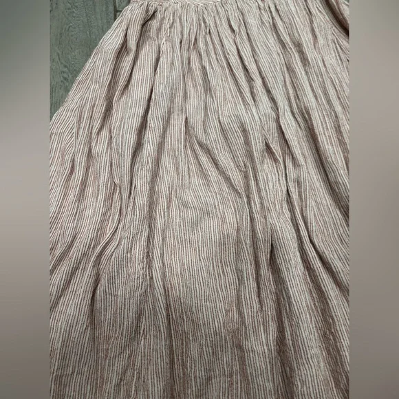 Free People Strapless Midi Stripped Dress Size XS - Picture 4 of 8